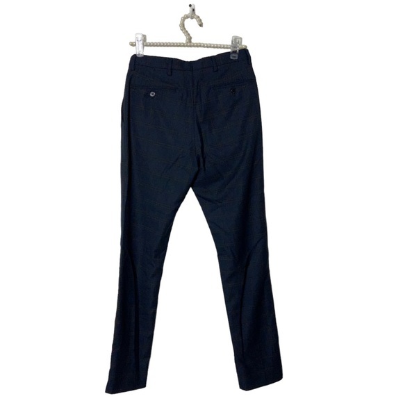 Zara women’s menswear twill look plaid pants trousers 30 - Picture 2 of 5